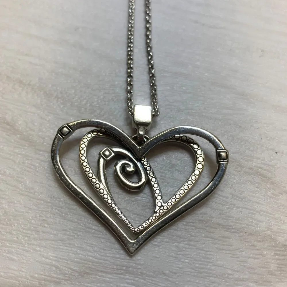 Brighton Celestia Love  Crystal Heart‎ Pendant Necklace